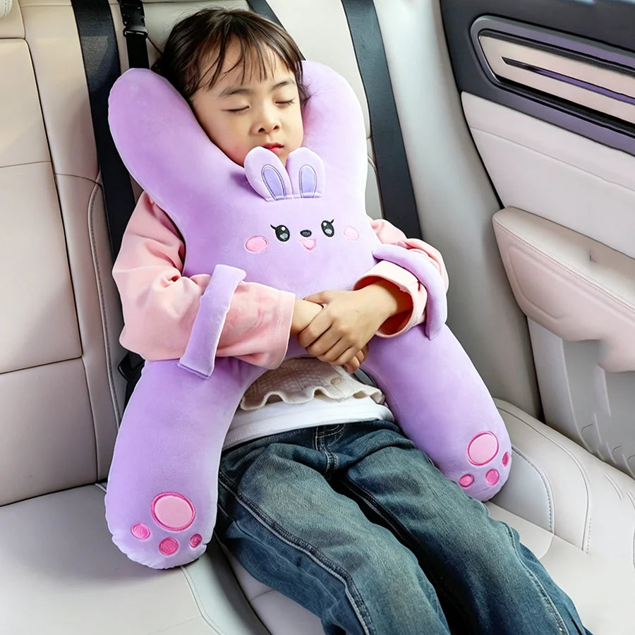 Kids Car Seat Neck Pillow – Back Seat Travel Sleep Aid