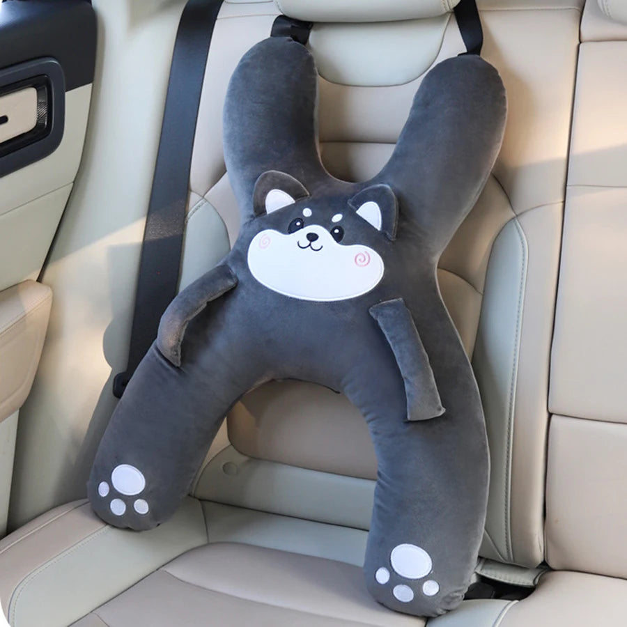 Kids Car Seat Neck Pillow – Back Seat Travel Sleep Aid